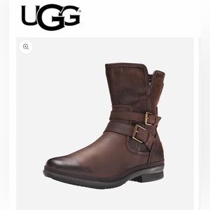 UGG Women’s Simmens Leather Waterproof Boots Size 6